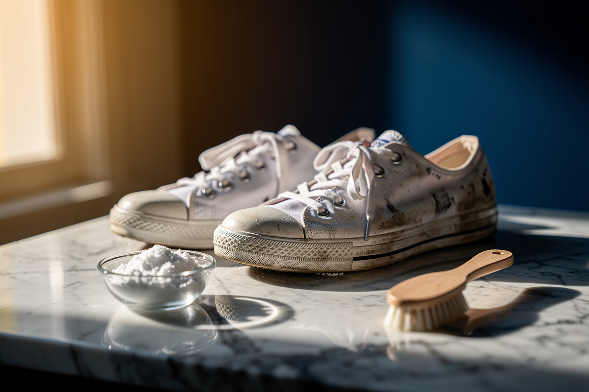 Comment nettoyer des baskets blanches sans les abîmer