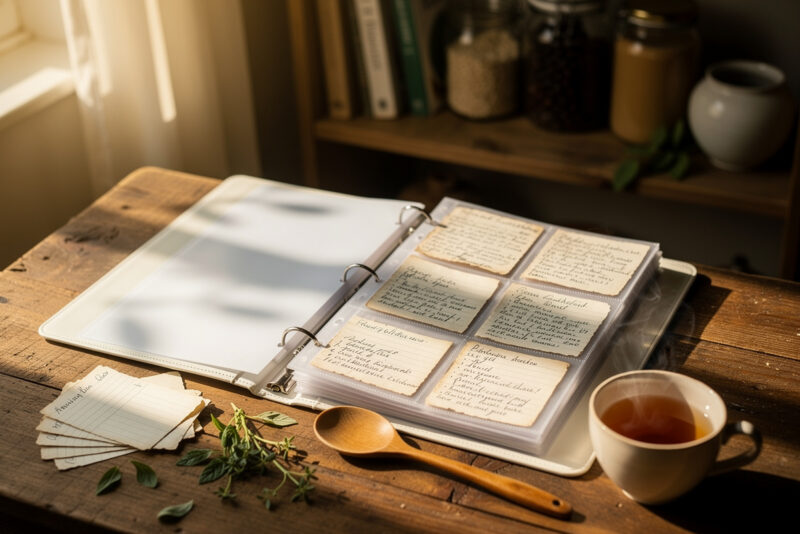 Organiser ses recettes de cuisine sur papier : ma méthode