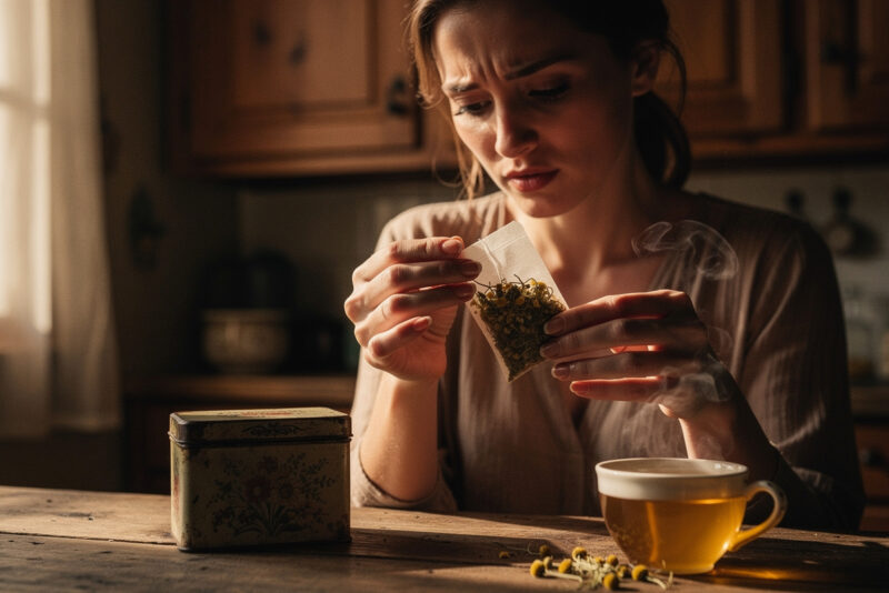 Tisane de camomille périmée : peut-on encore la boire ?