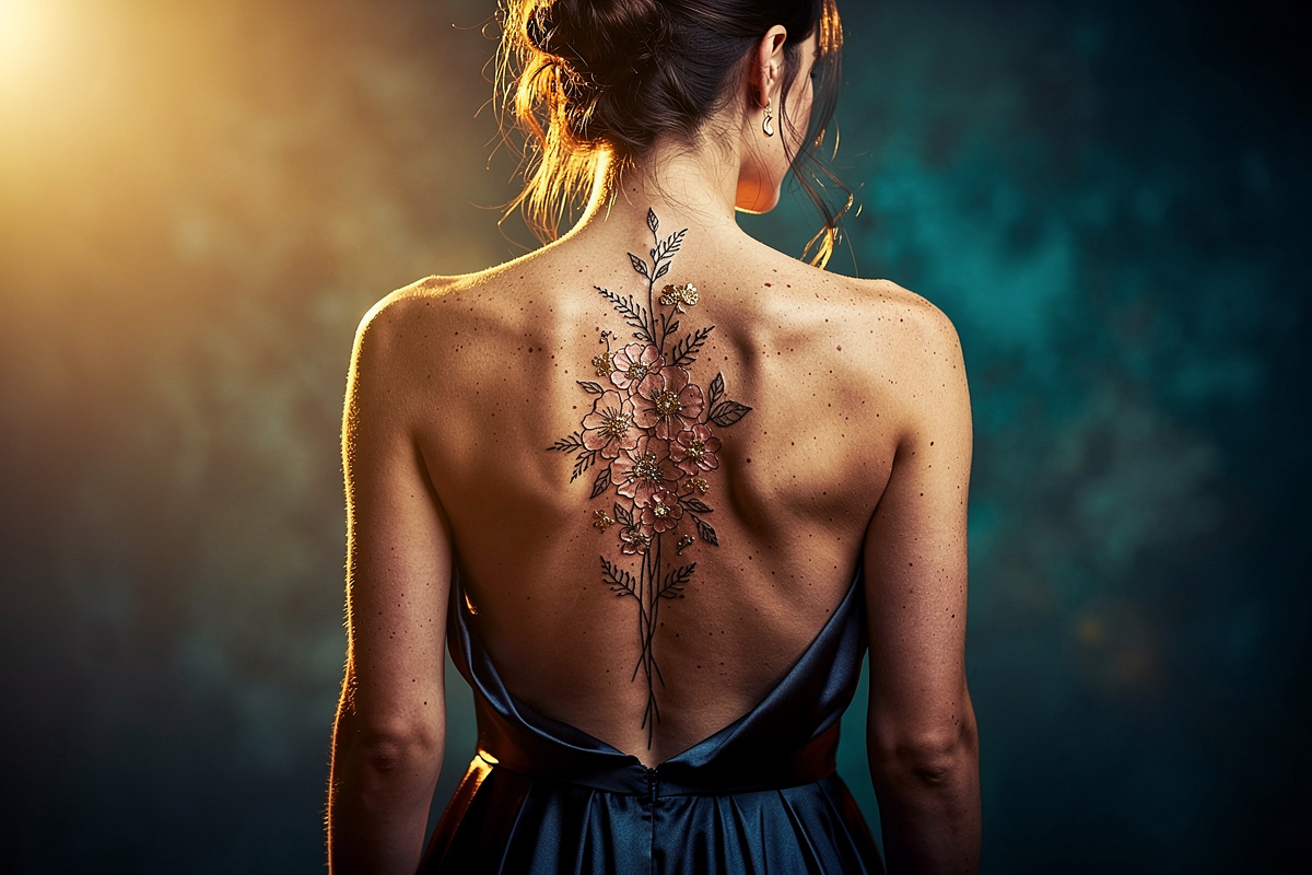 Tatouage dorsal femme : idées, douleur et conseils